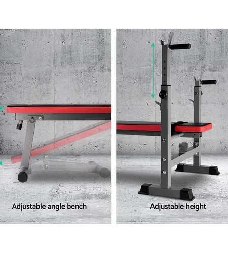 Everfit Multi-Station Weight Bench Press Weights Equipment Fitness