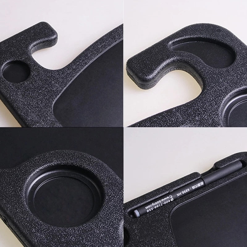 Portable Eat Work Drink Seat Tray Goods Auto Accessories Car Desk Coffee Holder Laptop Computer Table Steering Wheel Universal