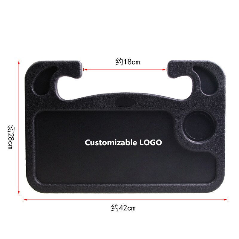 Portable Eat Work Drink Seat Tray Goods Auto Accessories Car Desk Coffee Holder Laptop Computer Table Steering Wheel Universal