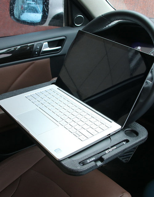 Load image into Gallery viewer, Portable Eat Work Drink Seat Tray Goods Auto Accessories Car Desk Coffee Holder Laptop Computer Table Steering Wheel Universal
