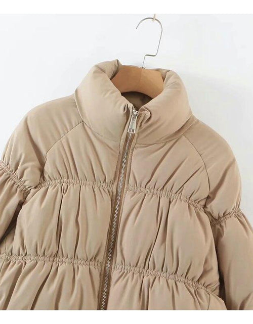 Load image into Gallery viewer, Women Parkas Solid Standard Collar Zipper Jacket Winter
