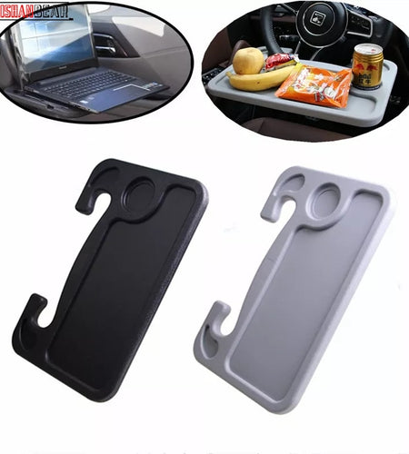 Portable Eat Work Drink Seat Tray Goods Auto Accessories Car Desk Coffee Holder Laptop Computer Table Steering Wheel Universal